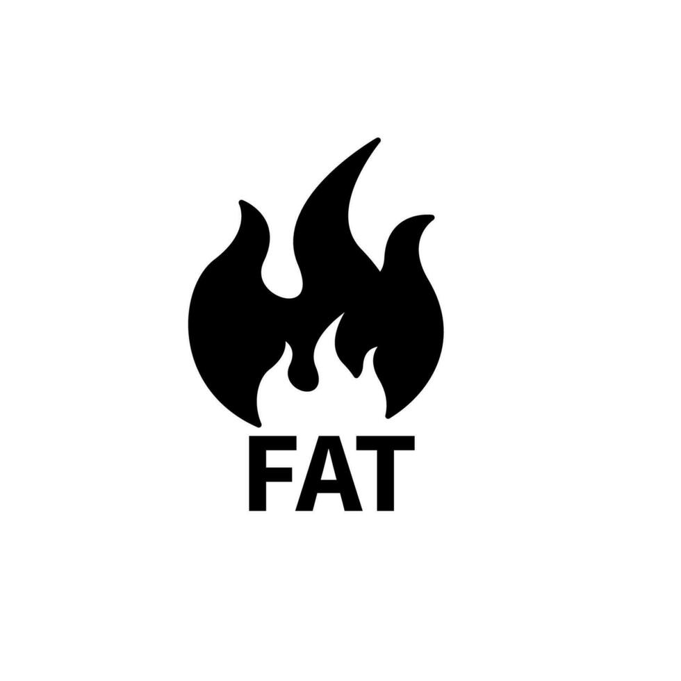 fett brinnande begrepp linje ikon. enkel element illustration. fett brinnande begrepp översikt symbol design. vektor