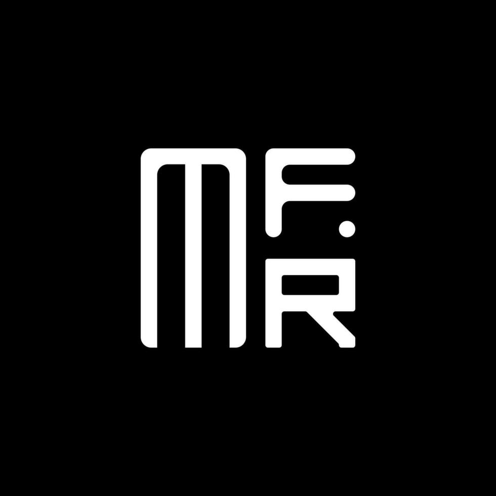 mfr brev logotyp vektor design, mfr enkel och modern logotyp. mfr lyxig alfabet design