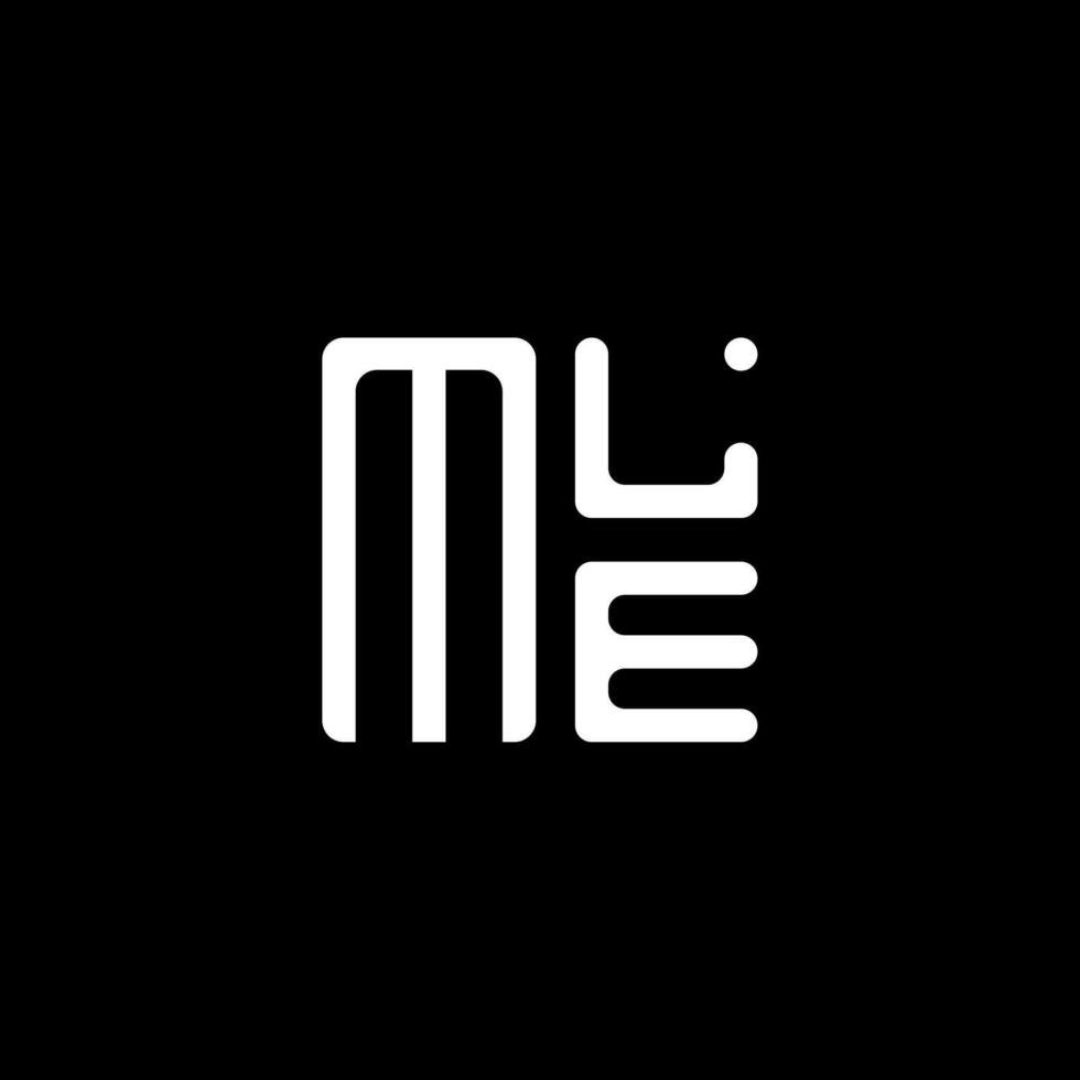 mle brev logotyp vektor design, mle enkel och modern logotyp. mle lyxig alfabet design