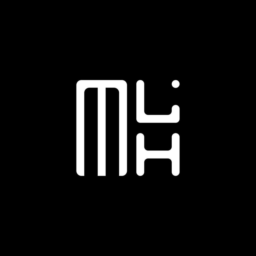 mlh Brief Logo Vektor Design, mlh einfach und modern Logo. mlh luxuriös Alphabet Design