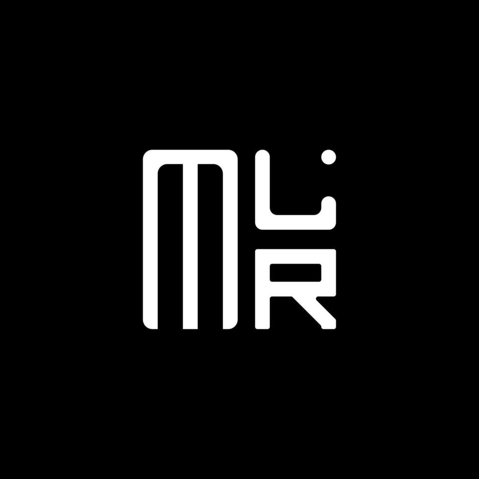 mlr Brief Logo Vektor Design, mlr einfach und modern Logo. mlr luxuriös Alphabet Design