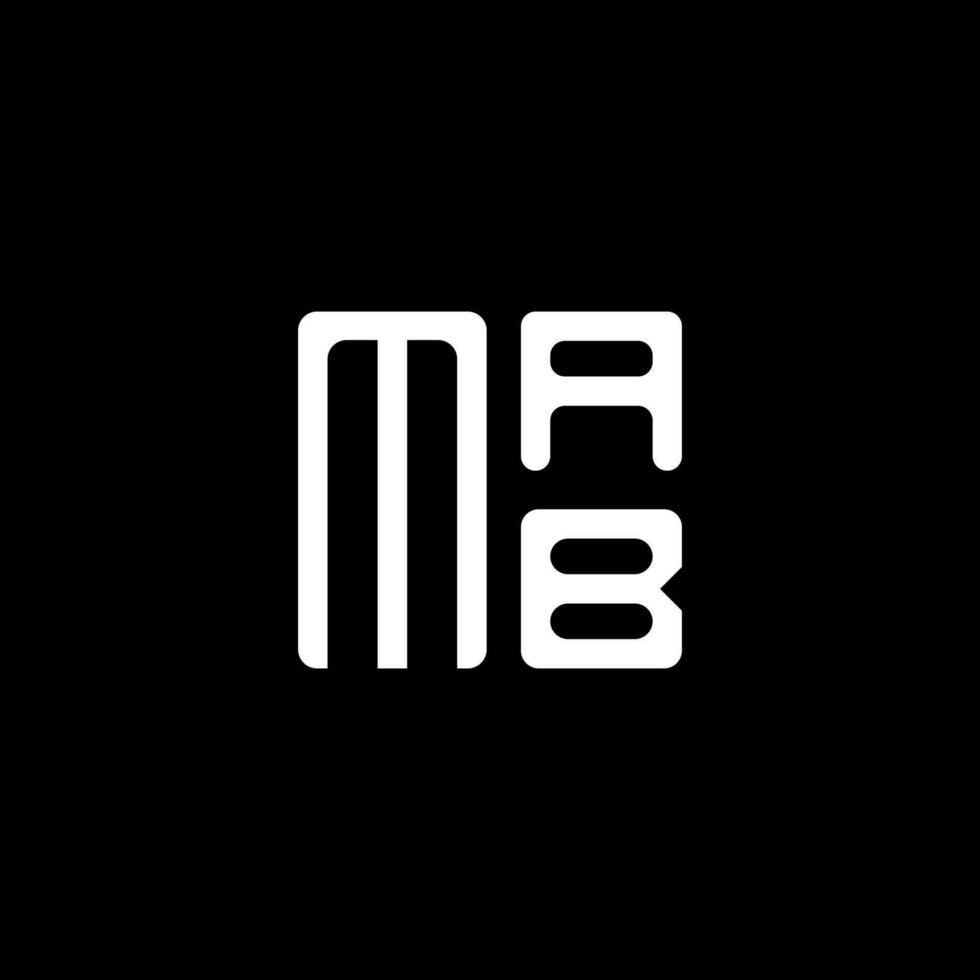 mab Brief Logo Vektor Design, mab einfach und modern Logo. mab luxuriös Alphabet Design