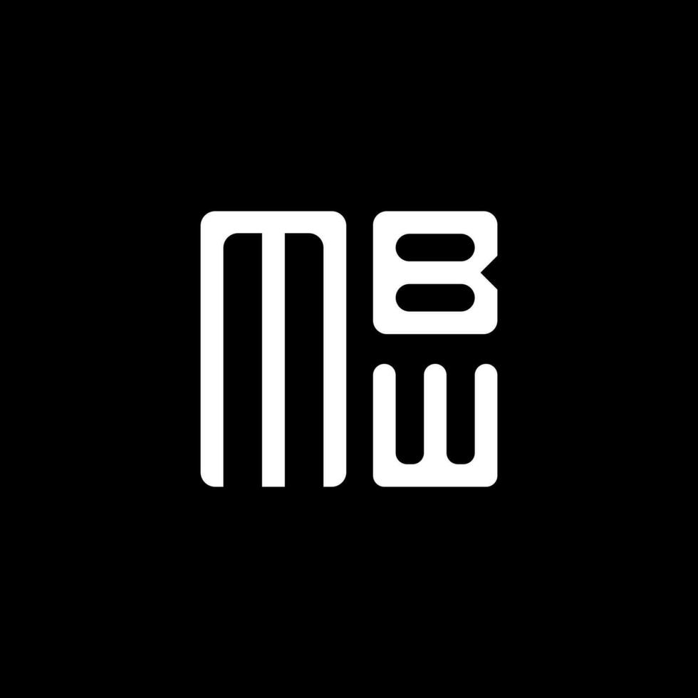 mbw Brief Logo Vektor Design, mbw einfach und modern Logo. mbw luxuriös Alphabet Design