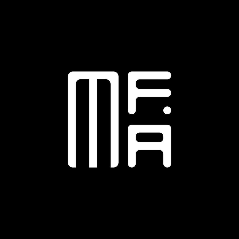 mfa Brief Logo Vektor Design, mfa einfach und modern Logo. mfa luxuriös Alphabet Design