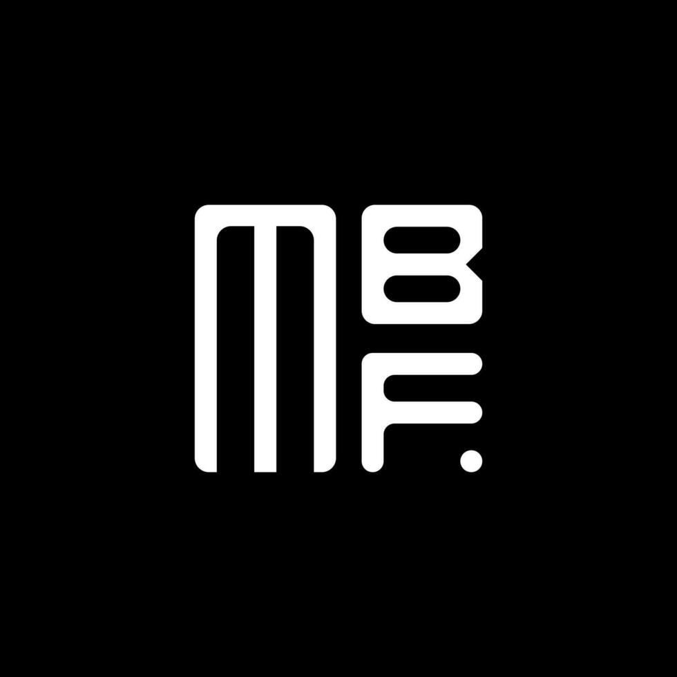 mbf Brief Logo Vektor Design, mbf einfach und modern Logo. mbf luxuriös Alphabet Design