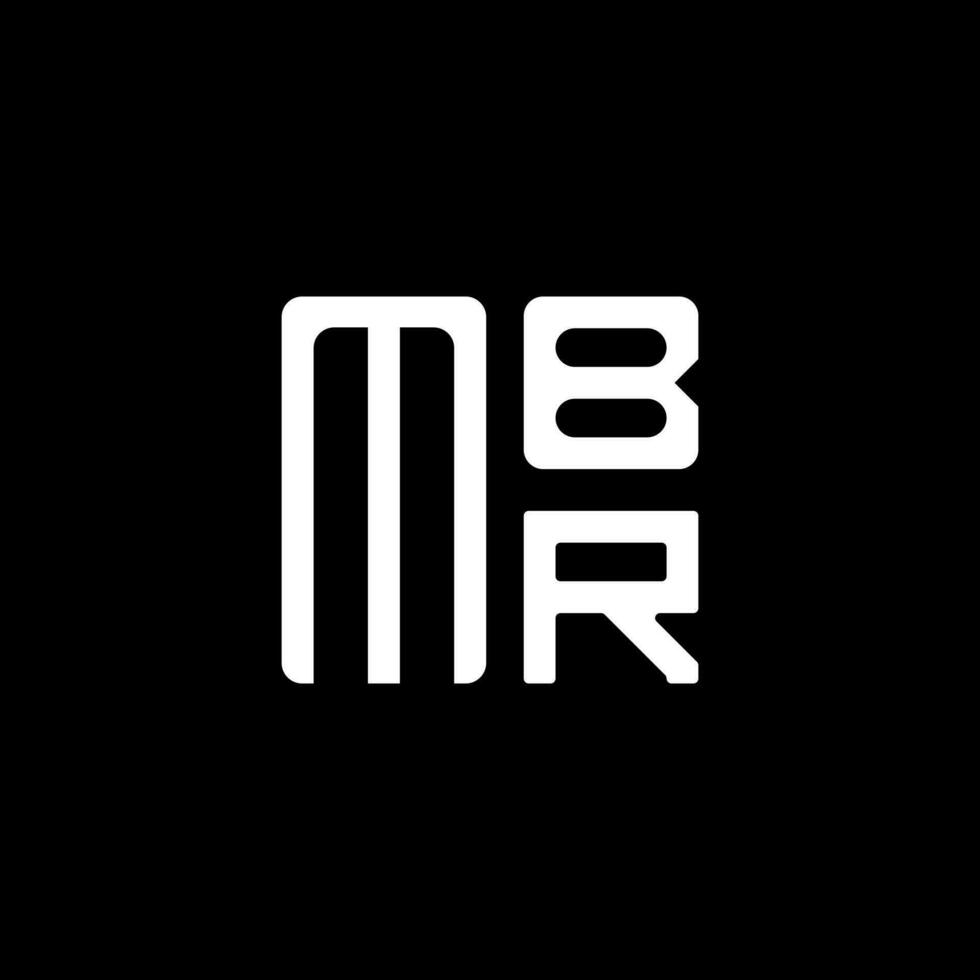 mbr brev logotyp vektor design, mbr enkel och modern logotyp. mbr lyxig alfabet design
