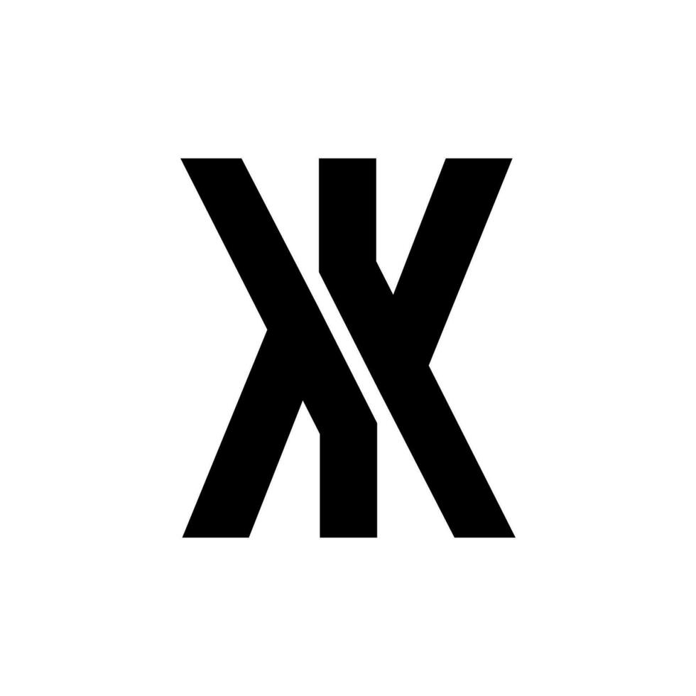k k logotyp monogram design illustration vektor