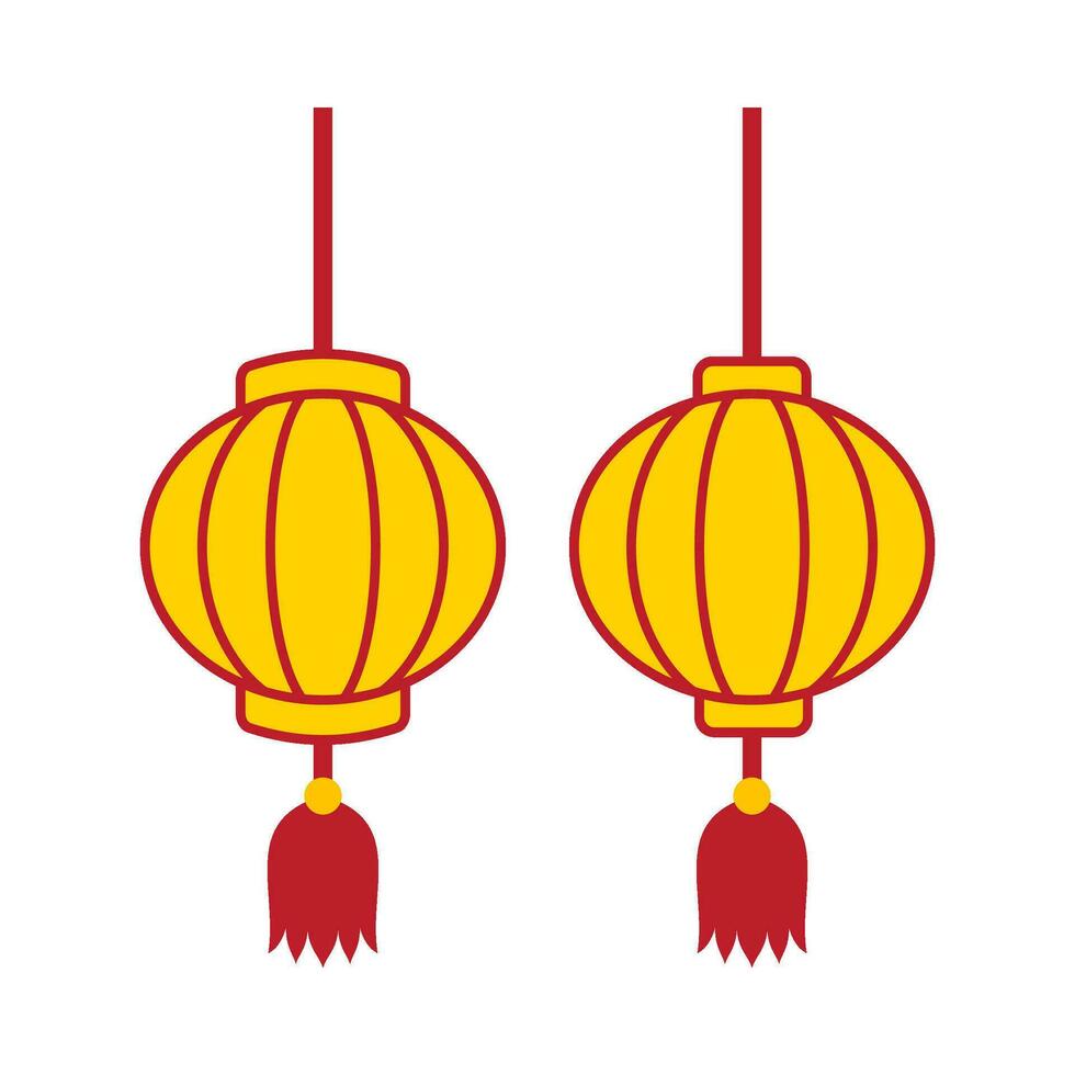 eben Illustration von Chinesisch Neu Jahr Ornament auf isoliert Hintergrund vektor