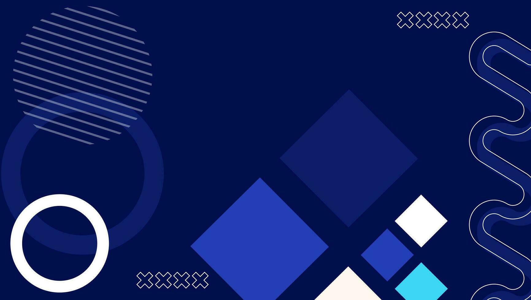abstrakt geometrisch Formen Komposition Hintergrund Blau Farbe. abstrakt geometrisch Formen Komposition zum Netz Banner, Flyer, Poster, Broschüre, Startseite vektor