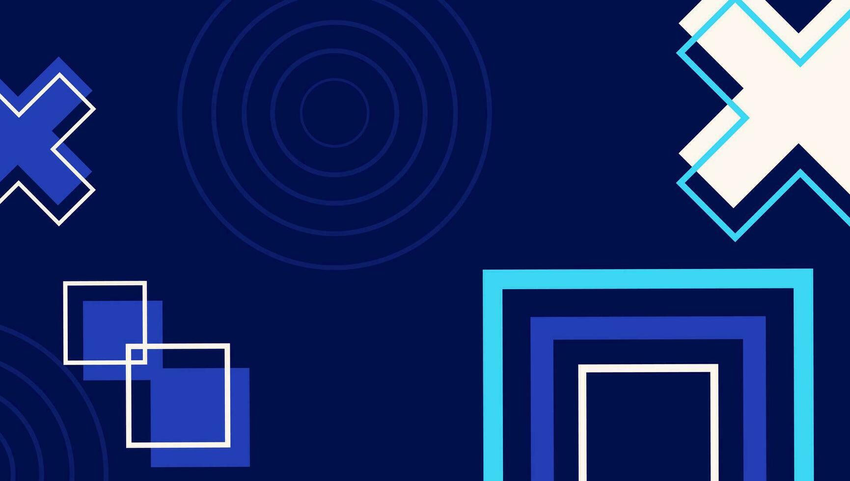 abstrakt geometrisch Formen Komposition Hintergrund Blau Farbe. abstrakt geometrisch Formen Komposition zum Netz Banner, Flyer, Poster, Broschüre, Startseite vektor