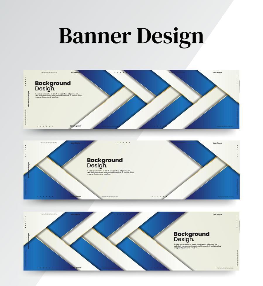 uppsättning abstrakta bannerdesign webbmallar, horisontell sidhuvudbanner. modern abstrakt omslagshuvudbakgrund för webbdesign, sociala medier täcker reklambanner, flygblad, inbjudningskort vektor