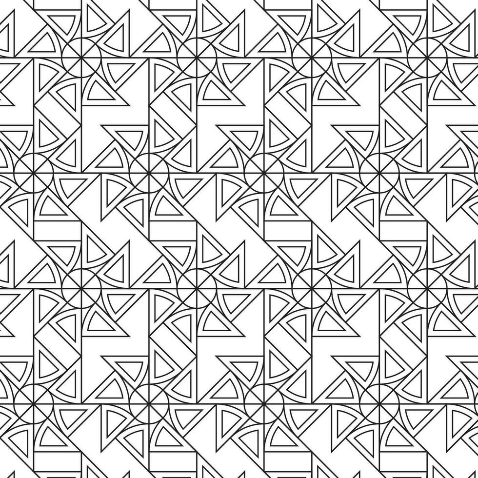 upprepa geometrisk sömlös svartvit mönster vektor konst