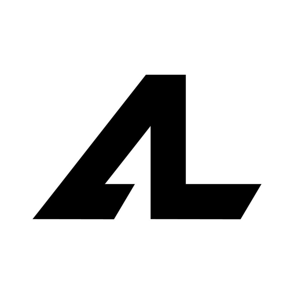 al Logo Monogramm Design Illustration vektor