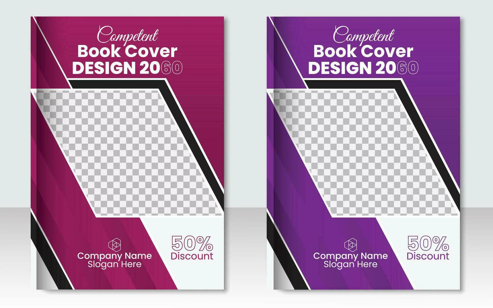 Marketing Buch Startseite Layout Vorlage Broschüre Design vektor