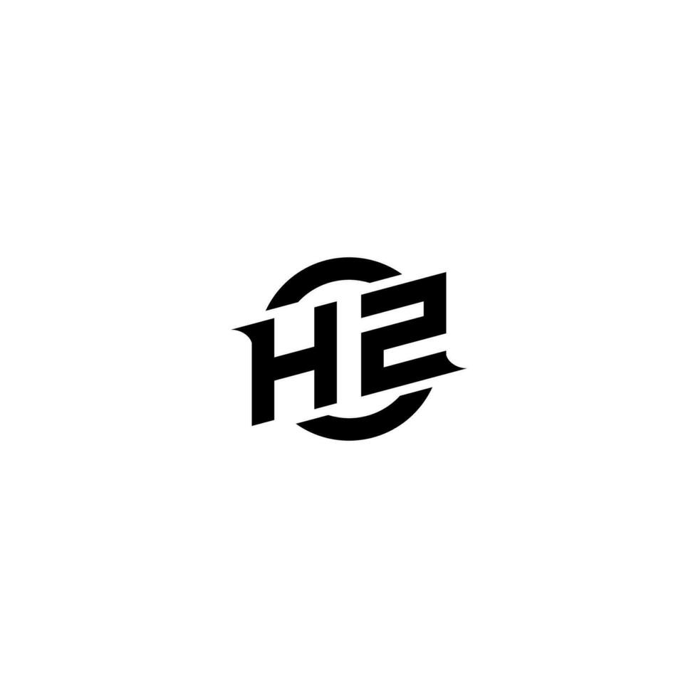 hz Prämie Esport Logo Design Initialen Vektor