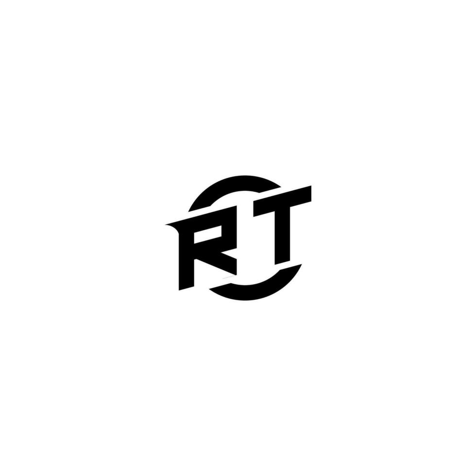rt Prämie Esport Logo Design Initialen Vektor