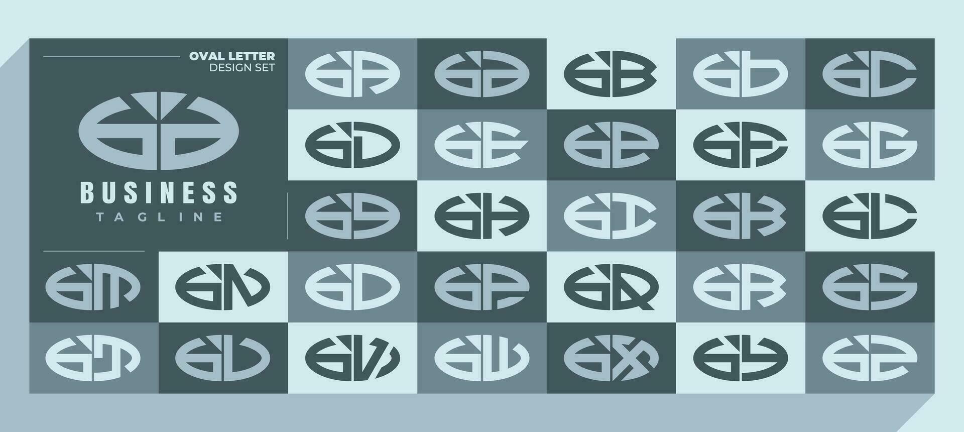 Kurve Linie Ellipse Kleinbuchstaben Brief b bd Logo Design bündeln vektor