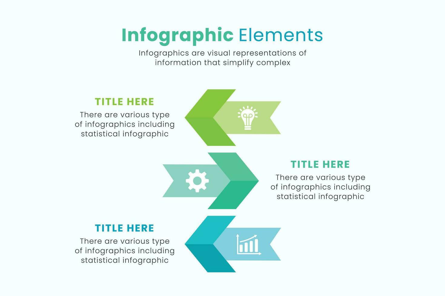 uppsättning av vektor pil infographic design mallar för presentationer.