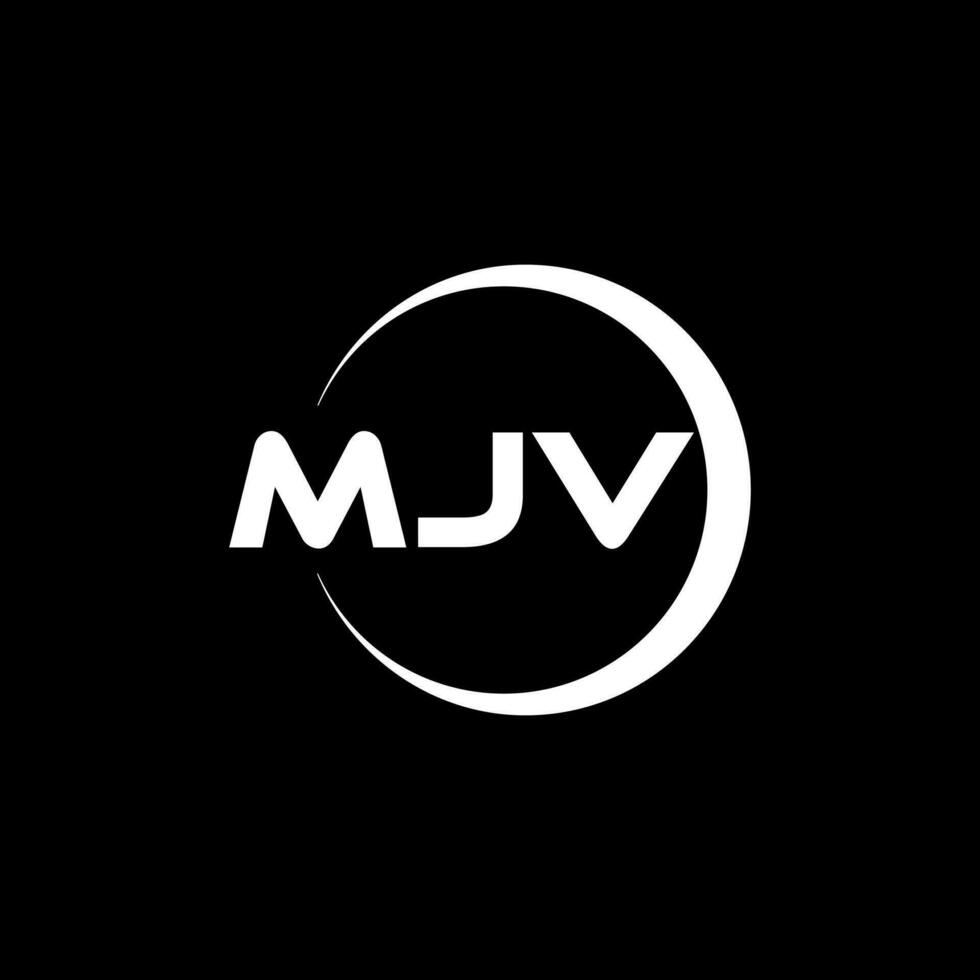 mjv Brief Logo Design, Inspiration zum ein einzigartig Identität. modern Eleganz und kreativ Design. Wasserzeichen Ihre Erfolg mit das auffällig diese Logo. vektor