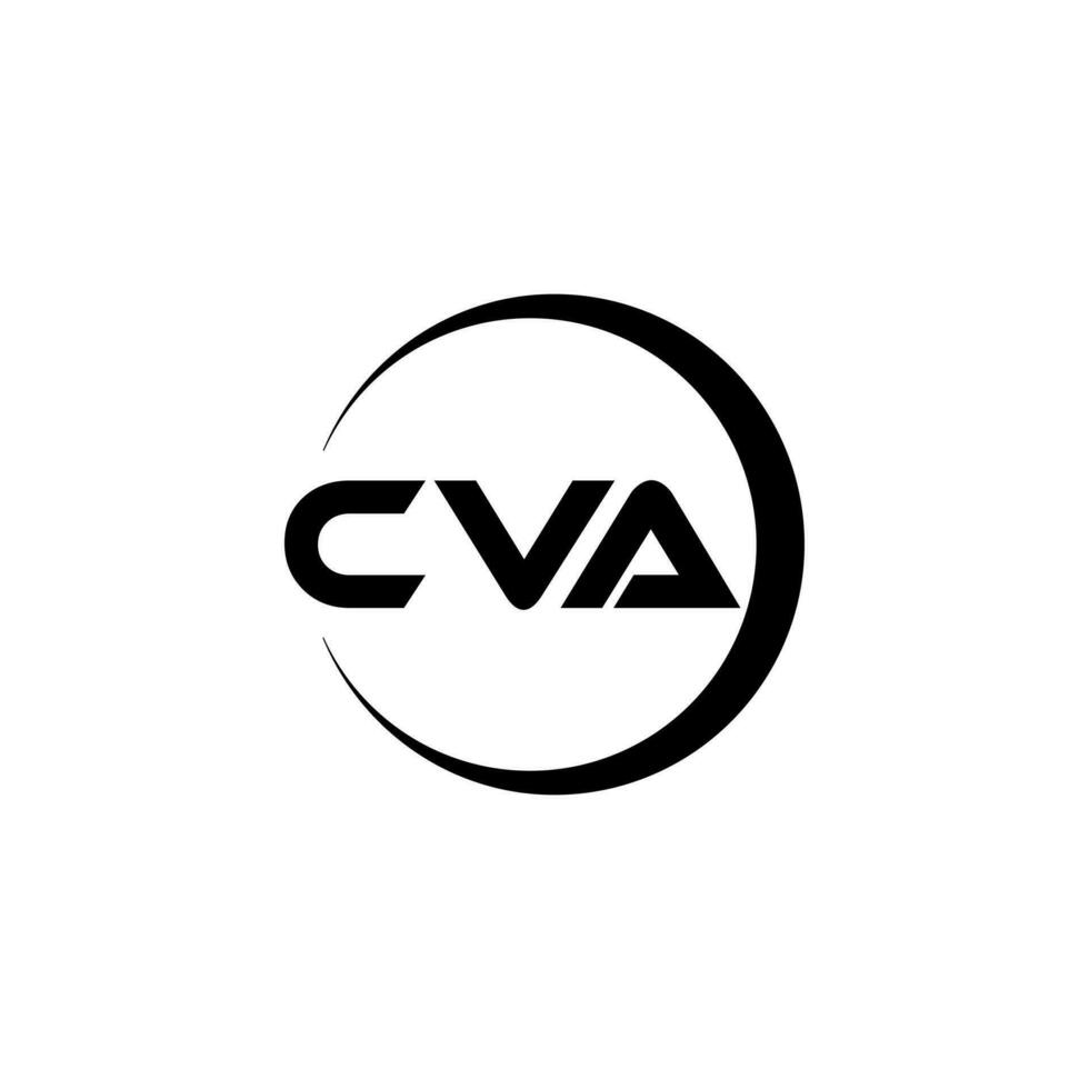 cva brev logotyp design, inspiration för en unik identitet. modern elegans och kreativ design. vattenmärke din Framgång med de slående detta logotyp. vektor