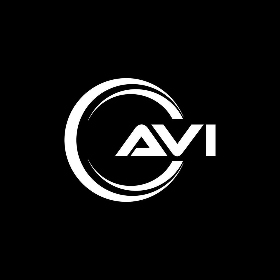 avi brev logotyp design, inspiration för en unik identitet. modern elegans och kreativ design. vattenmärke din Framgång med de slående detta logotyp. vektor