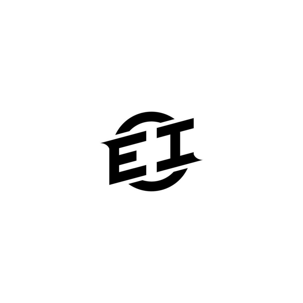 ei Prämie Esport Logo Design Initialen Vektor
