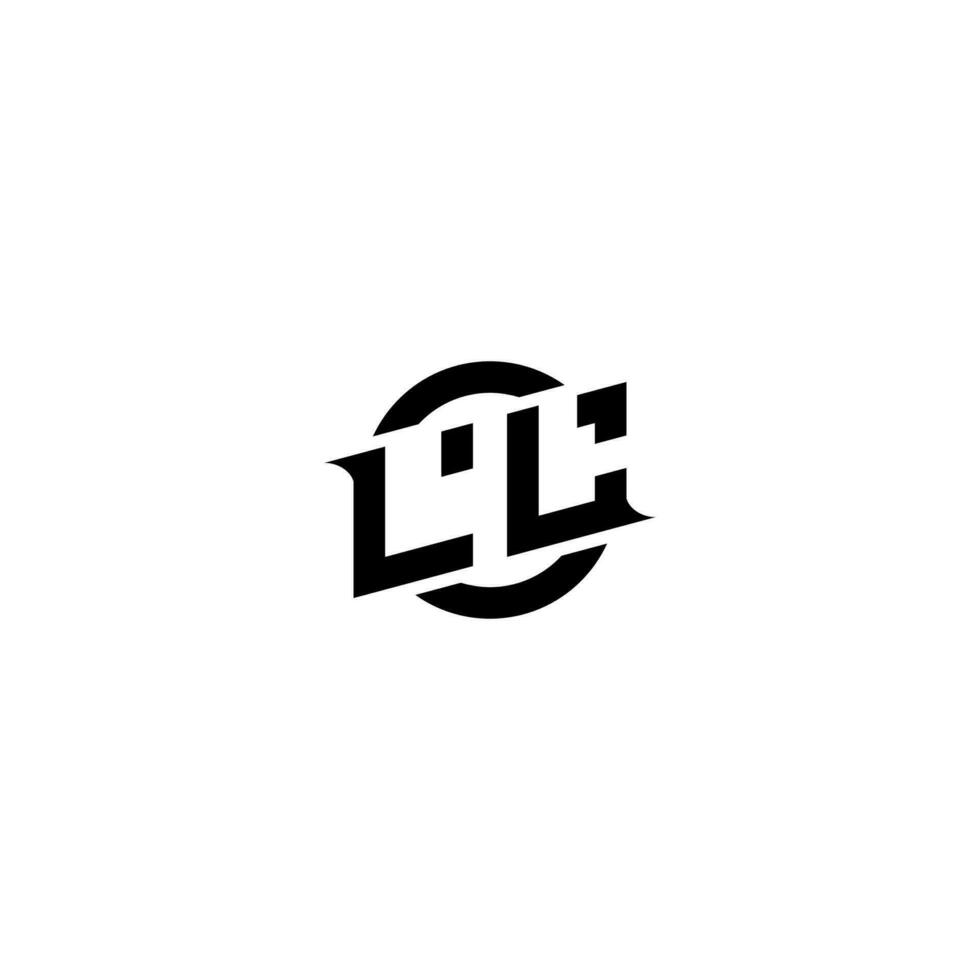 ll premie esport logotyp design initialer vektor