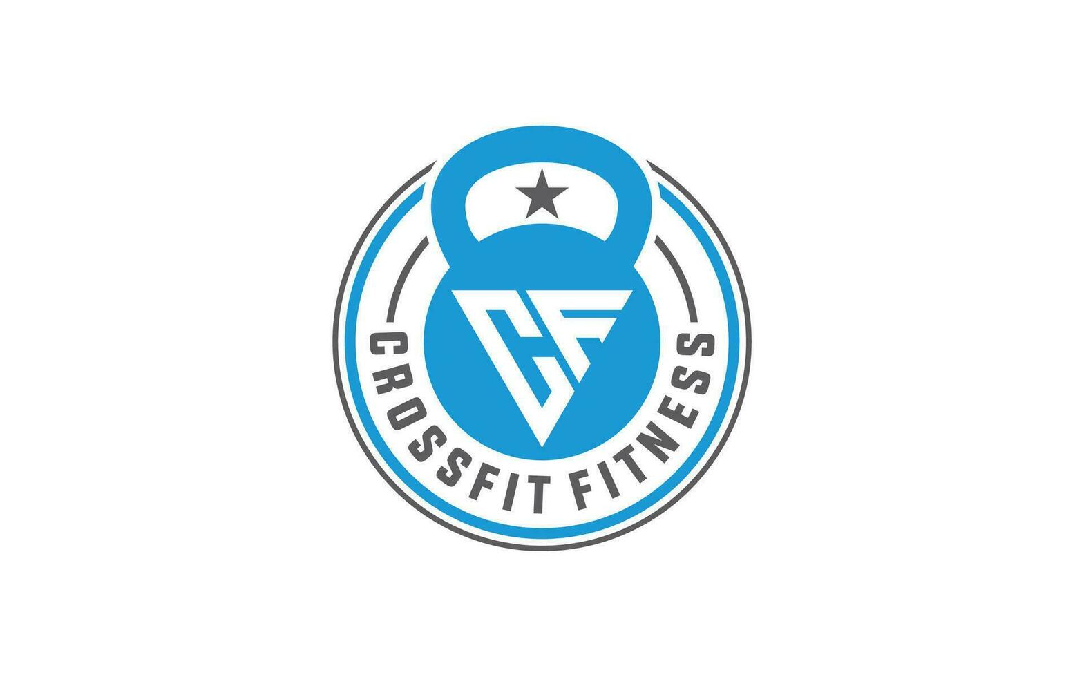 Emblem Fitness Abzeichen. Fitnessstudio retro, Sport Etikette Bodybuilding Abzeichen vektor