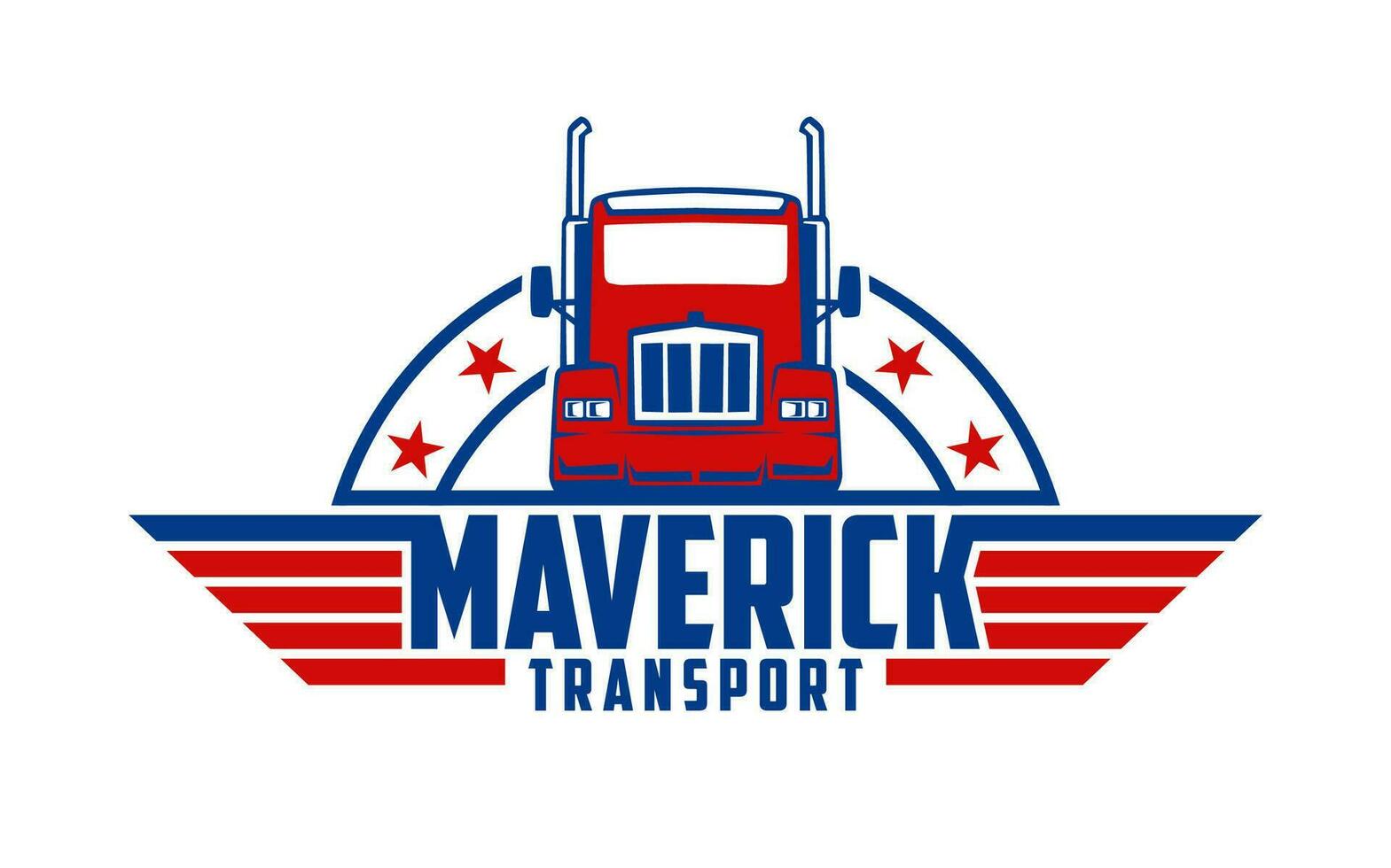 LKW Anhänger Transport Logistik, Lieferung ausdrücken Ladung Unternehmen Logo Design vektor