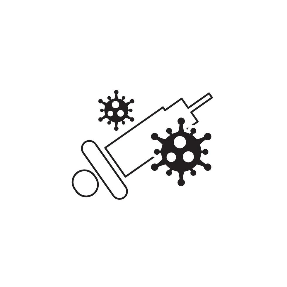 ikoner på temat corona virus covid 19 - stanna hemma vektor logotyp illustration