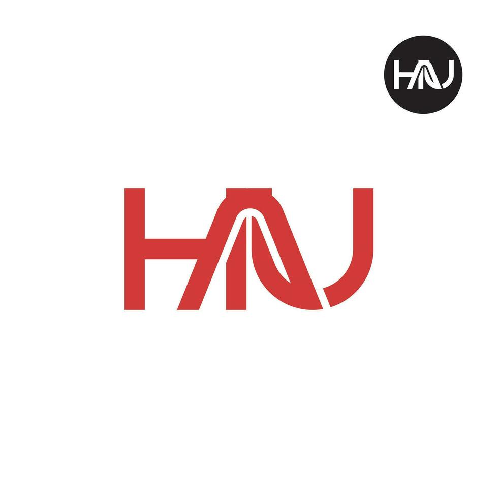 Brief hau Monogramm Logo Design vektor