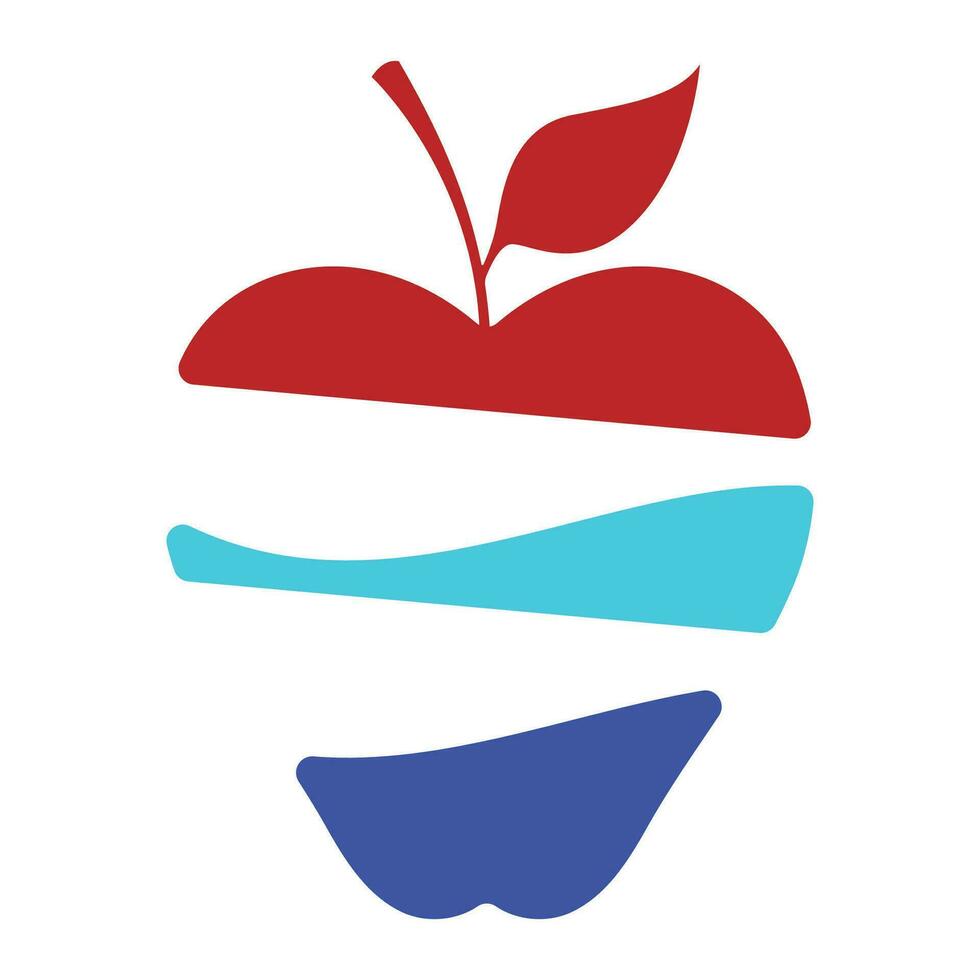 Apfel Logo Design Konzept vektor