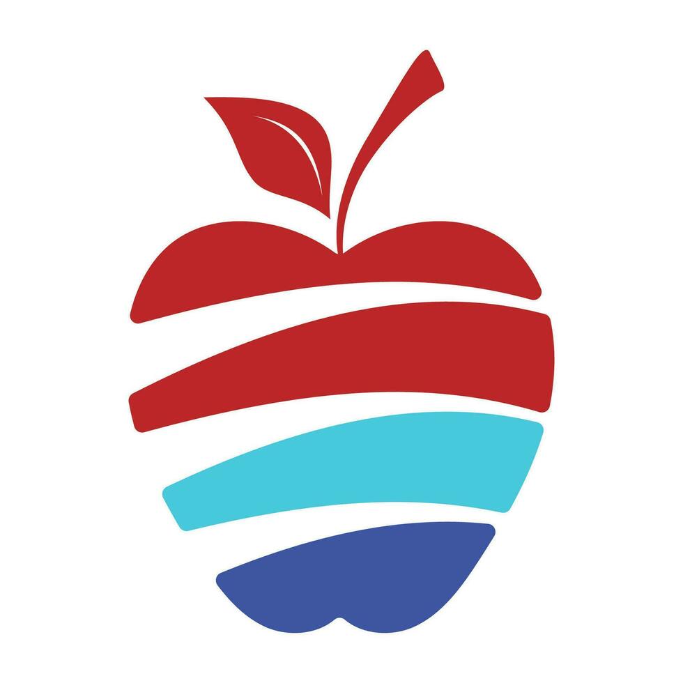 Apfel Logo Design Konzept vektor