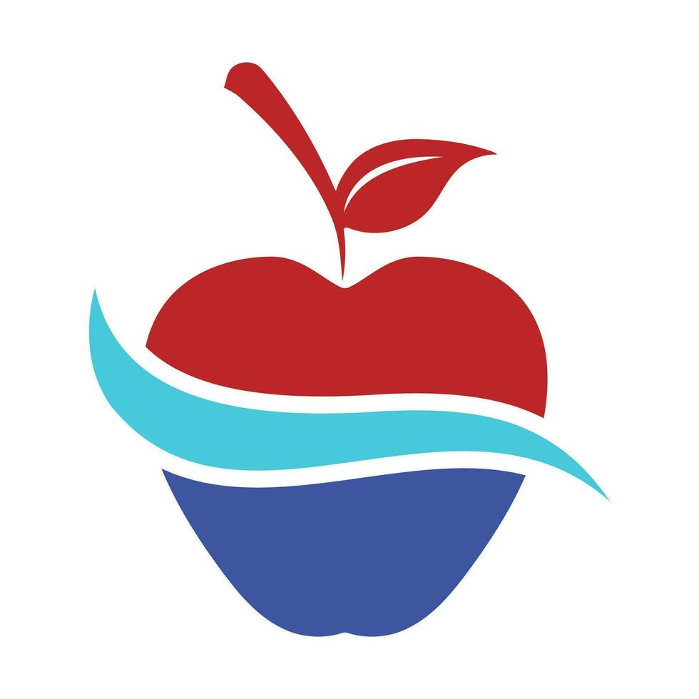 Apfel Logo Design Konzept vektor