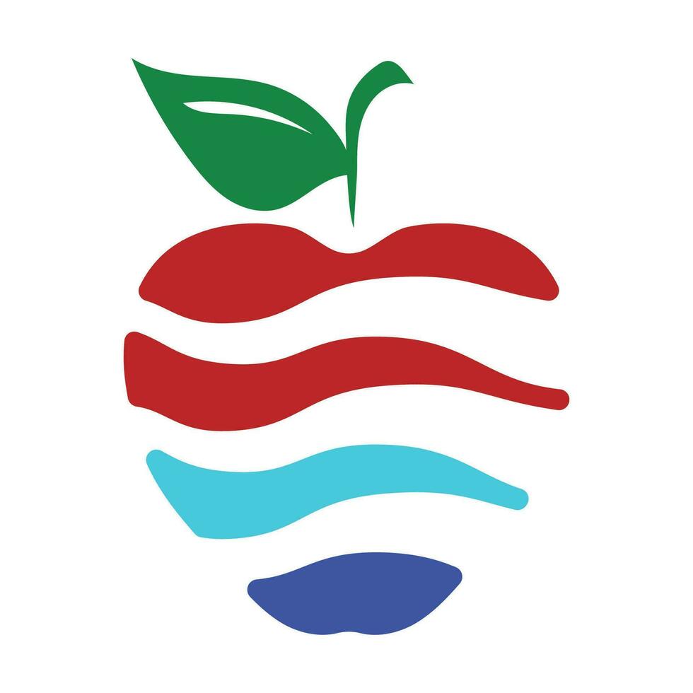 Apfel Logo Design Konzept vektor