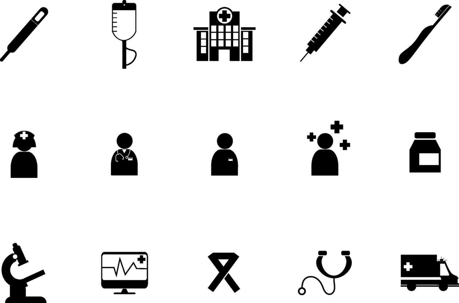 Gesundheit Symbol Sammlung vektor
