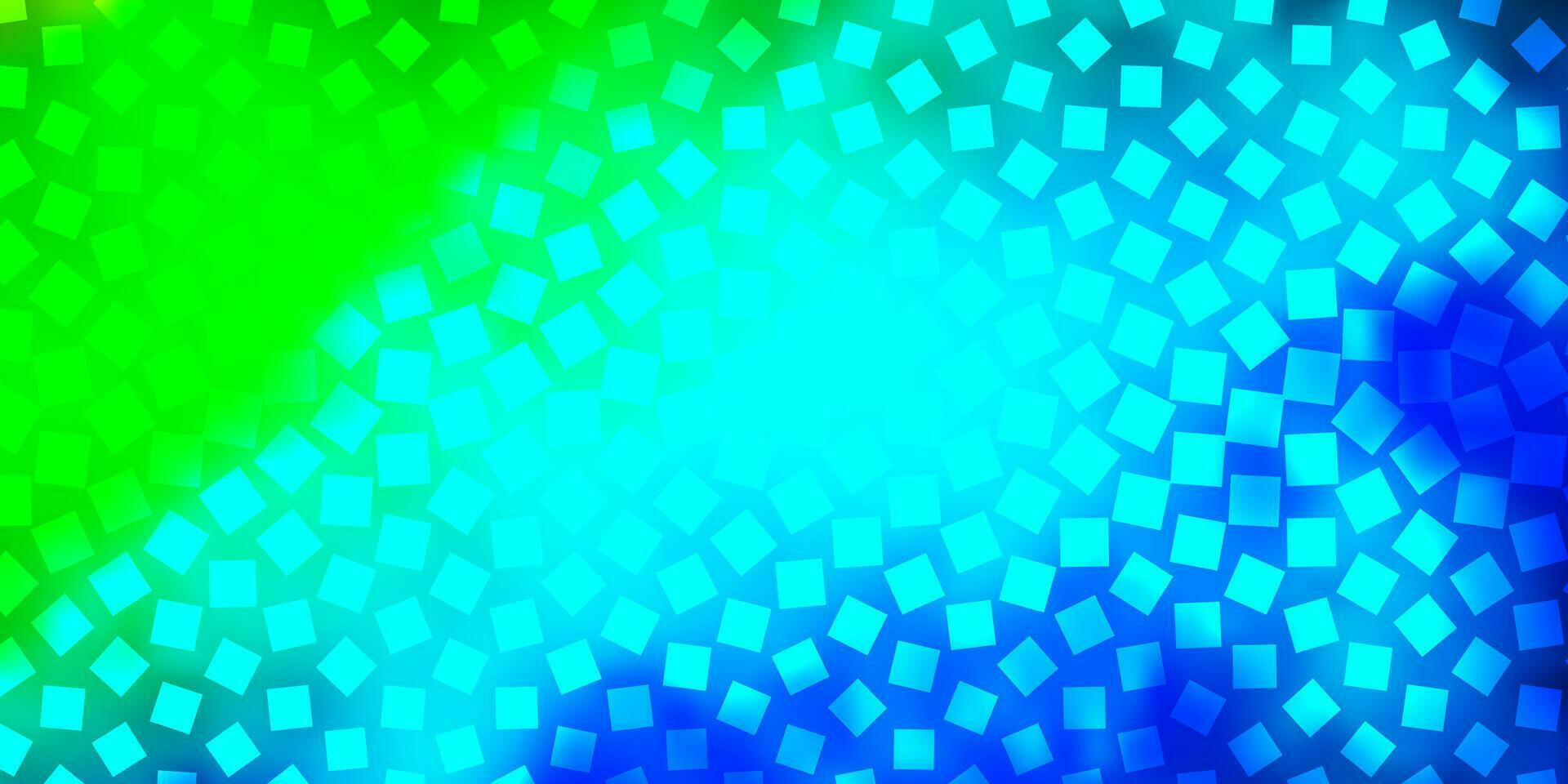 hellblaue, grüne Vektortextur im rechteckigen Stil. vektor