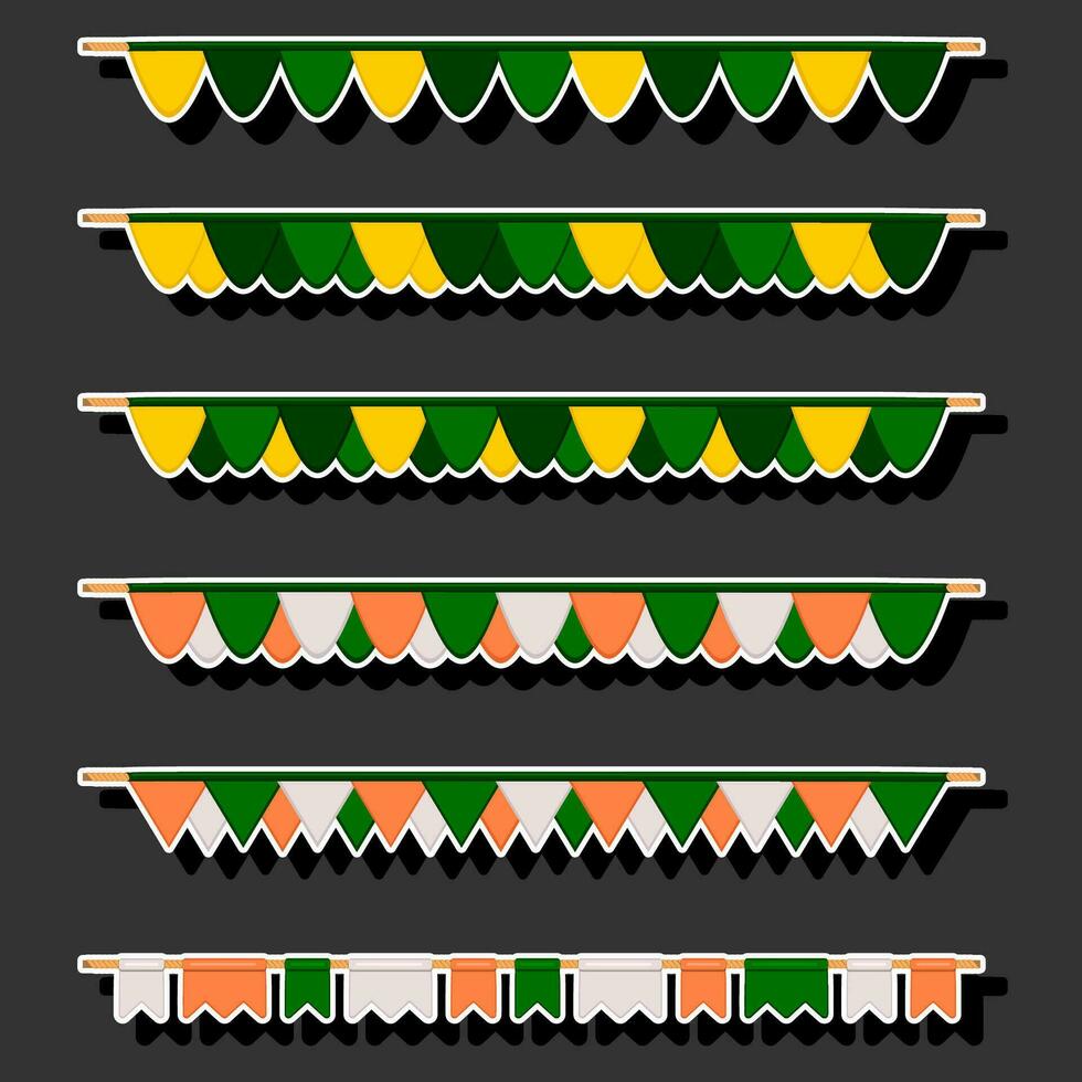 schön Illustration auf Thema von feiern jährlich Urlaub st. Patrick's Tag vektor