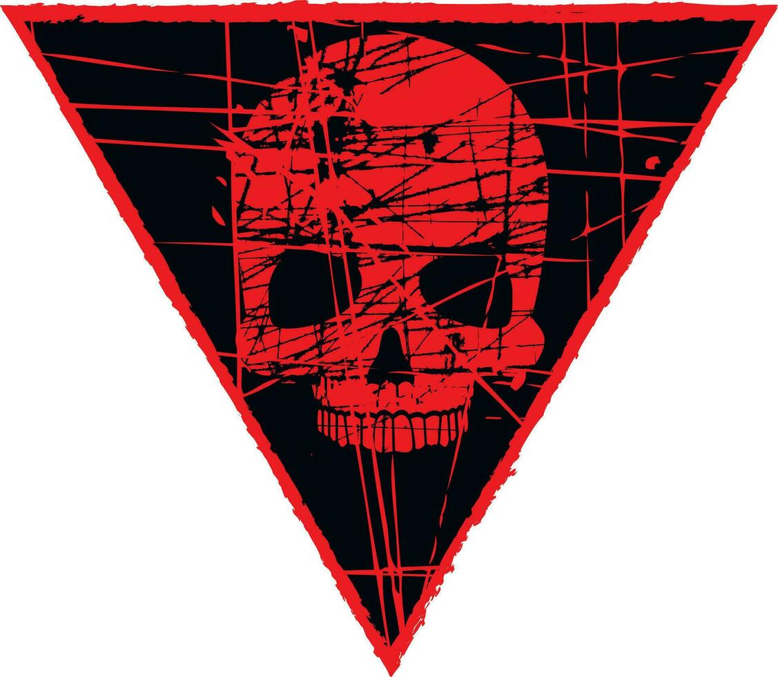 Militär- Zeichen mit Schädel, Chevron, Jahrgang Design t Hemden vektor