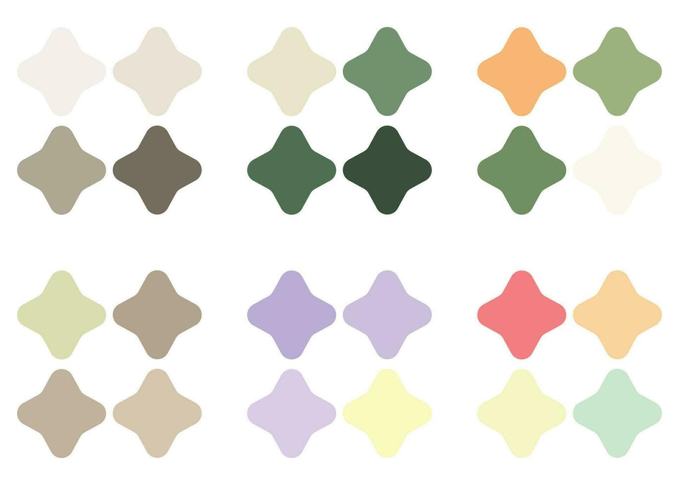 abstrakt Färg palett guide vektor