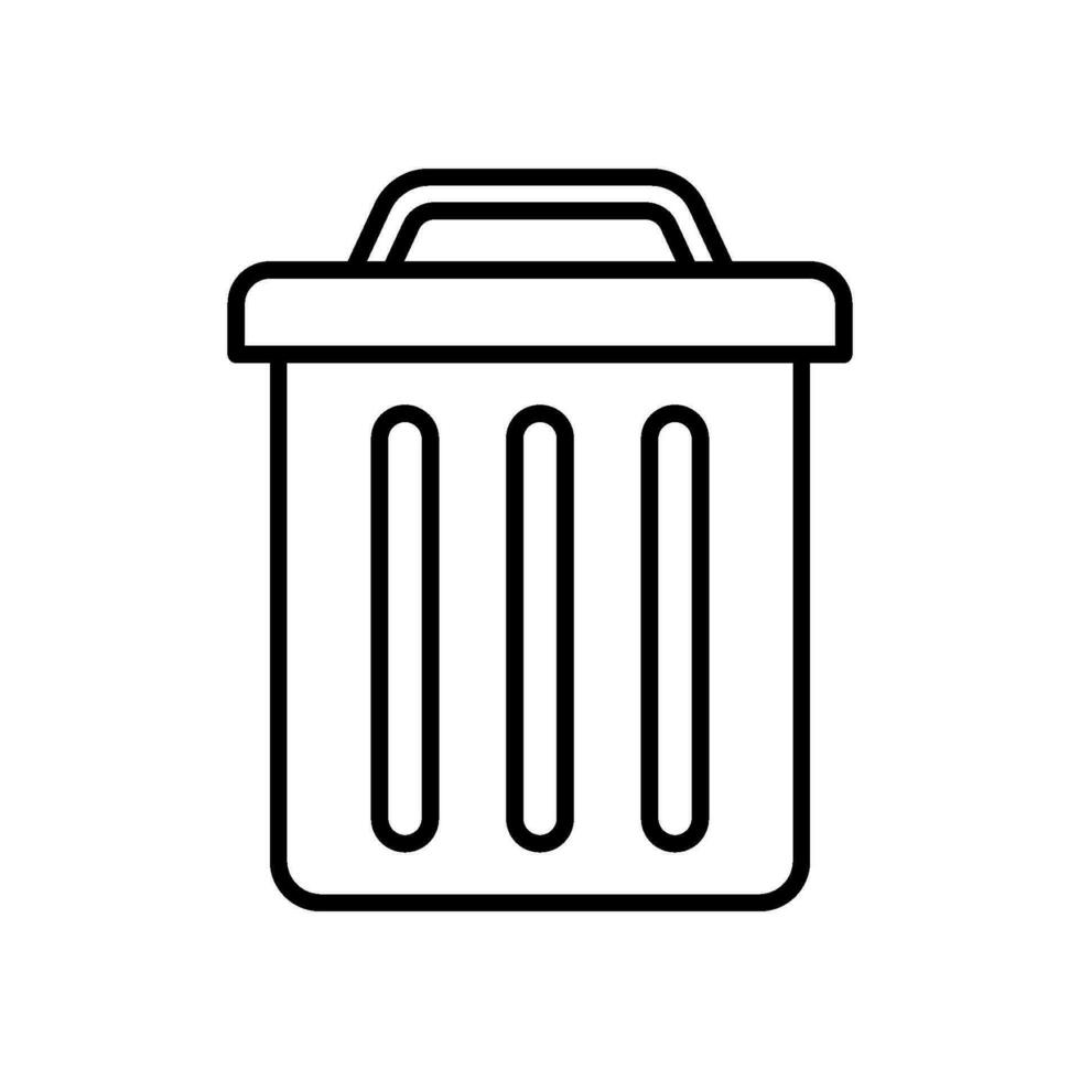 Müll können Symbol zum Sauberkeit und löschen vektor