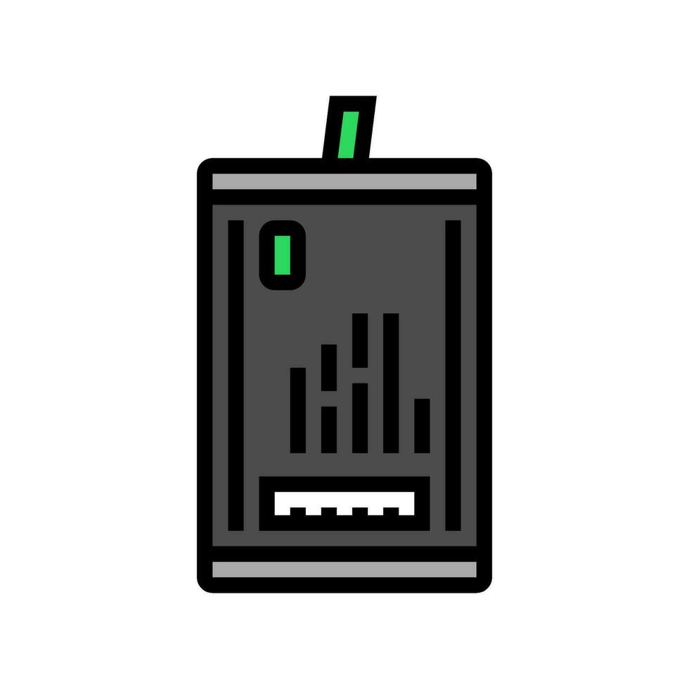 Clever Batterie Farbe Symbol Vektor Illustration