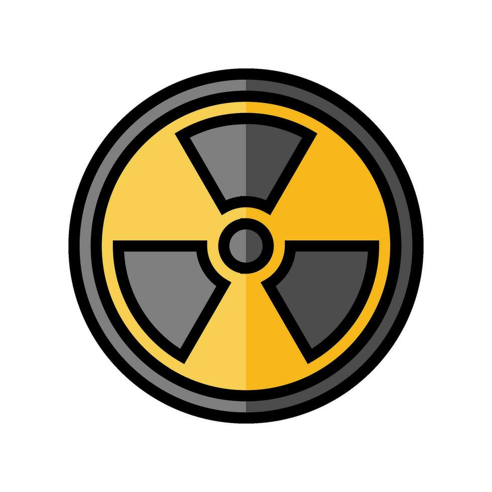 Energie nuklear Farbe Symbol Vektor Illustration