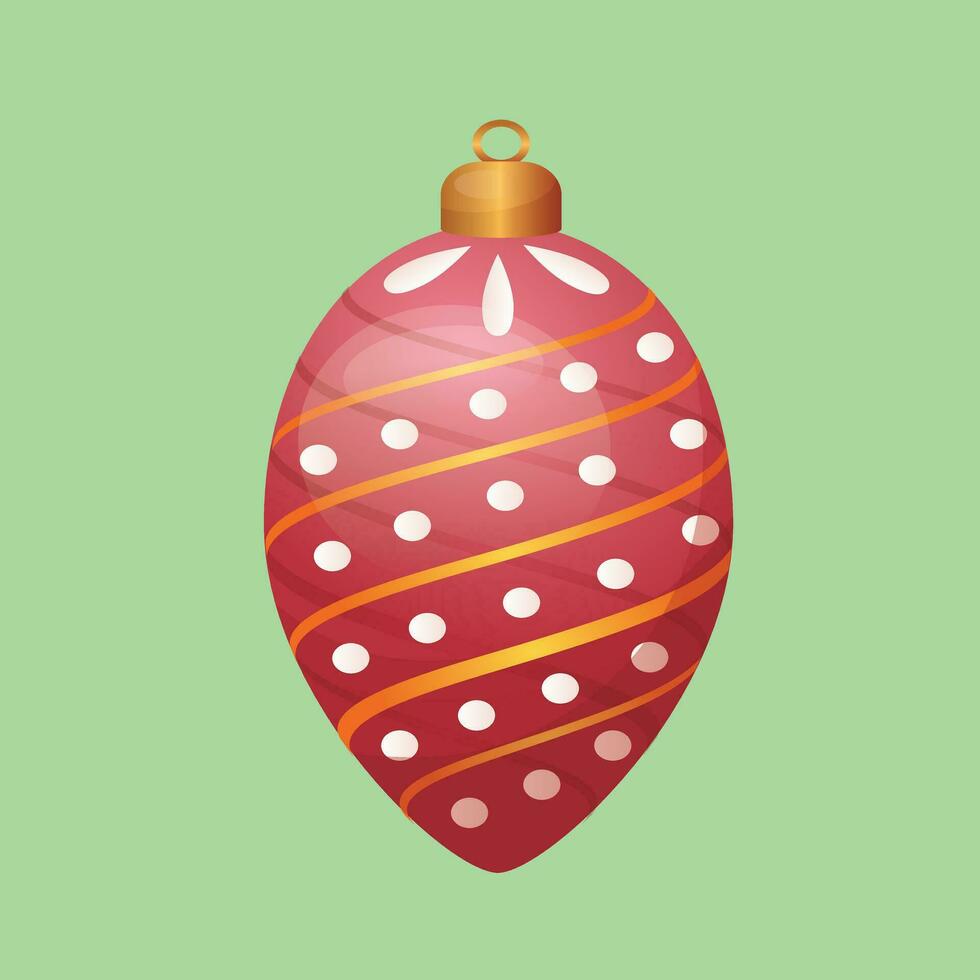 Weihnachten Baum Ornament Symbol. Sozial Medien Post. Weihnachten Dekoration, glücklich Neu Jahr und Weihnachten Ball Dekoration Symbol, fröhlich Weihnachten dekorativ Ball vektor