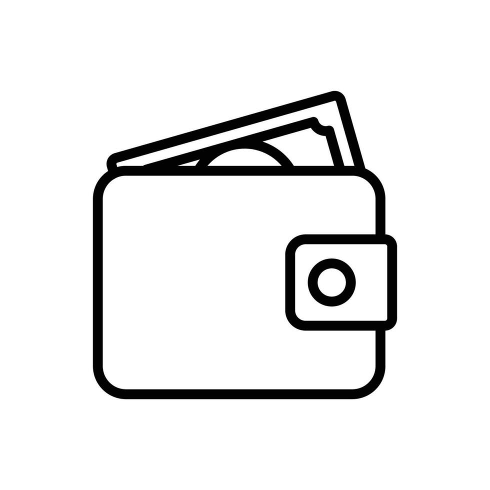 Brieftasche Symbol Vektor Design Vorlage einfach und sauber