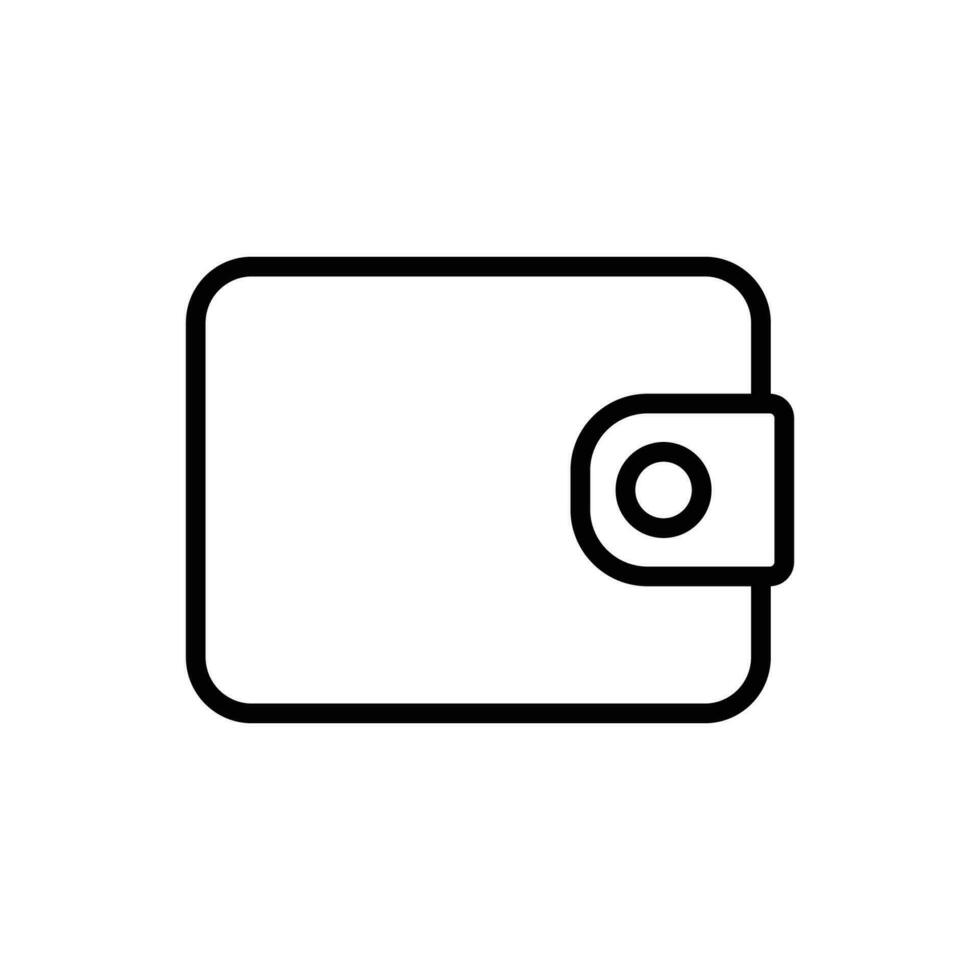 plånbok ikon vektor design mall enkel och rena
