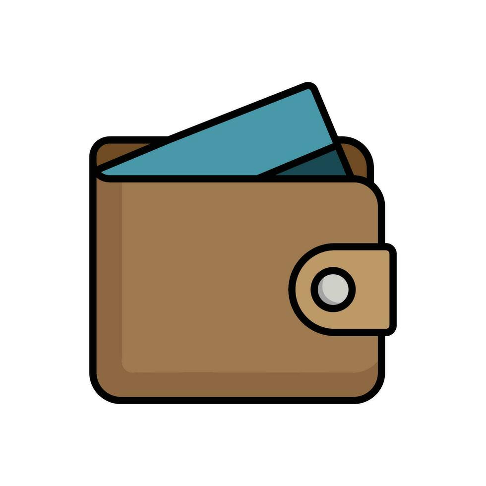 Brieftasche Symbol Vektor Design Vorlage einfach und sauber
