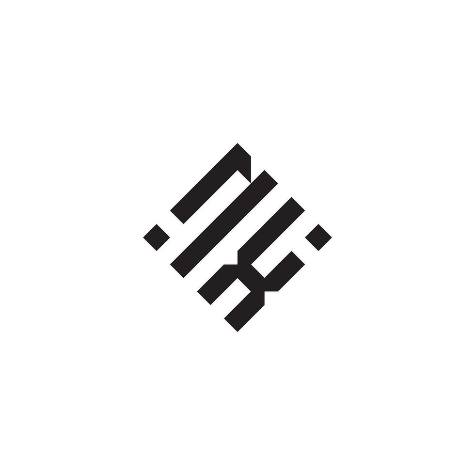 xn geometrisk logotyp första begrepp med hög kvalitet logotyp design vektor