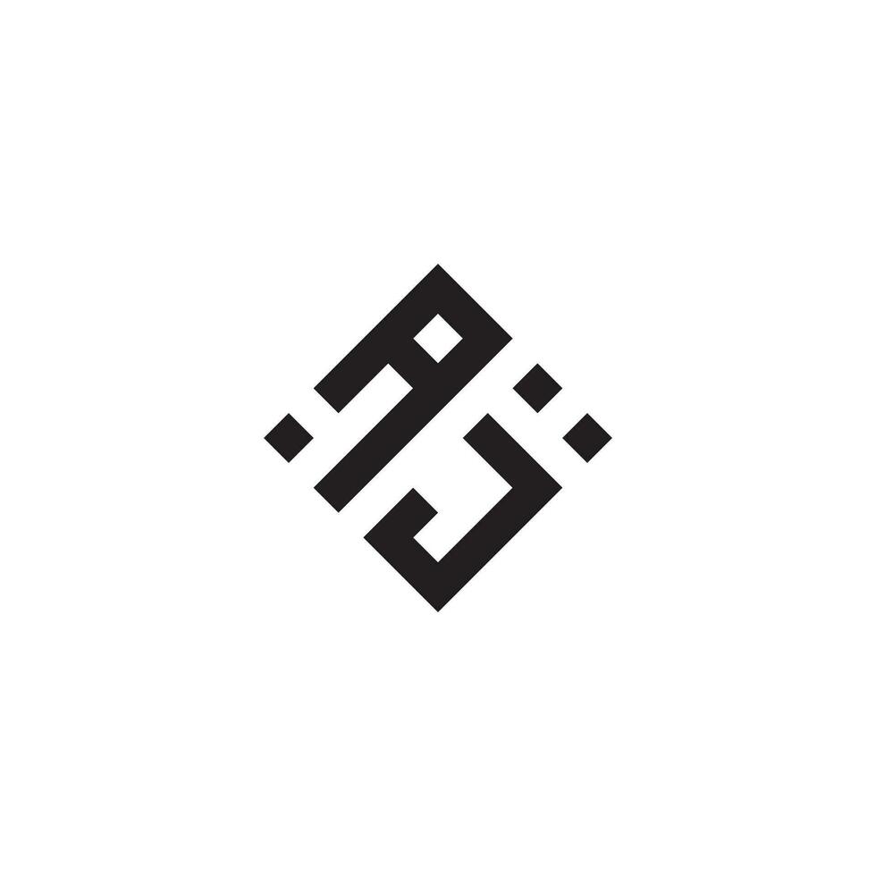 ja geometrisch Logo Initiale Konzept mit hoch Qualität Logo Design vektor