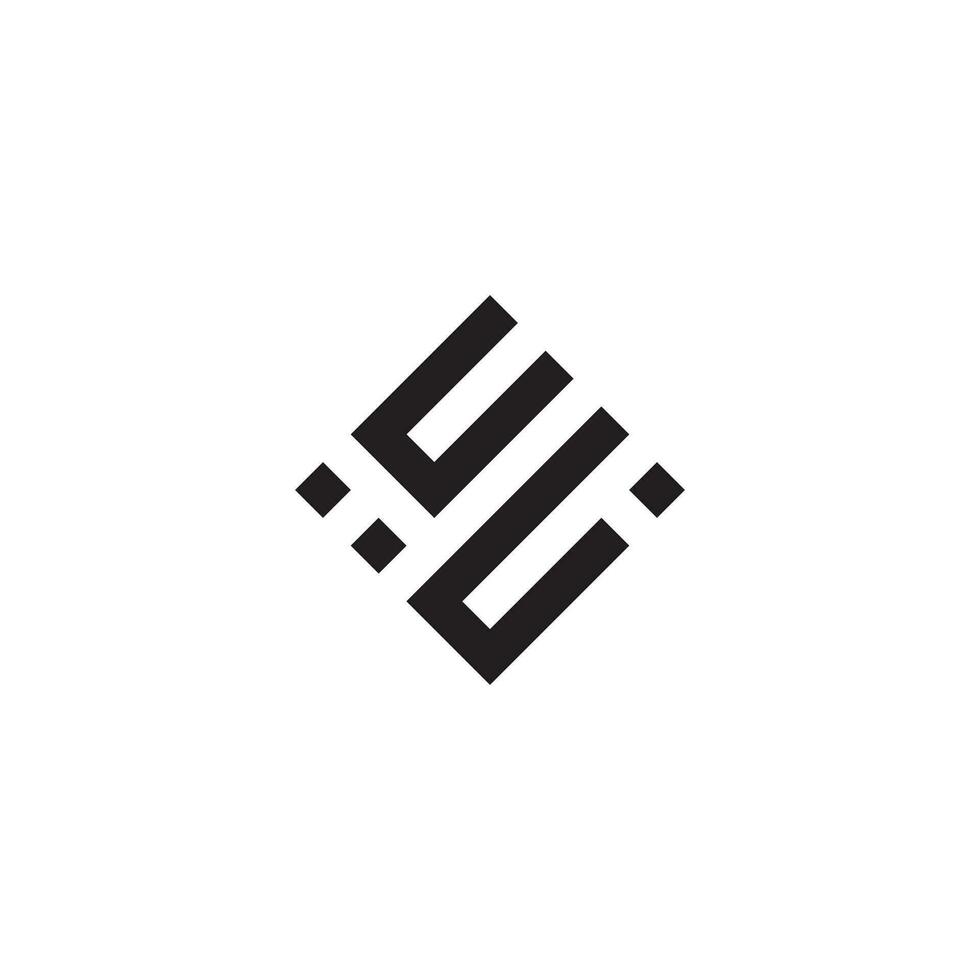 uu geometrisch Logo Initiale Konzept mit hoch Qualität Logo Design vektor